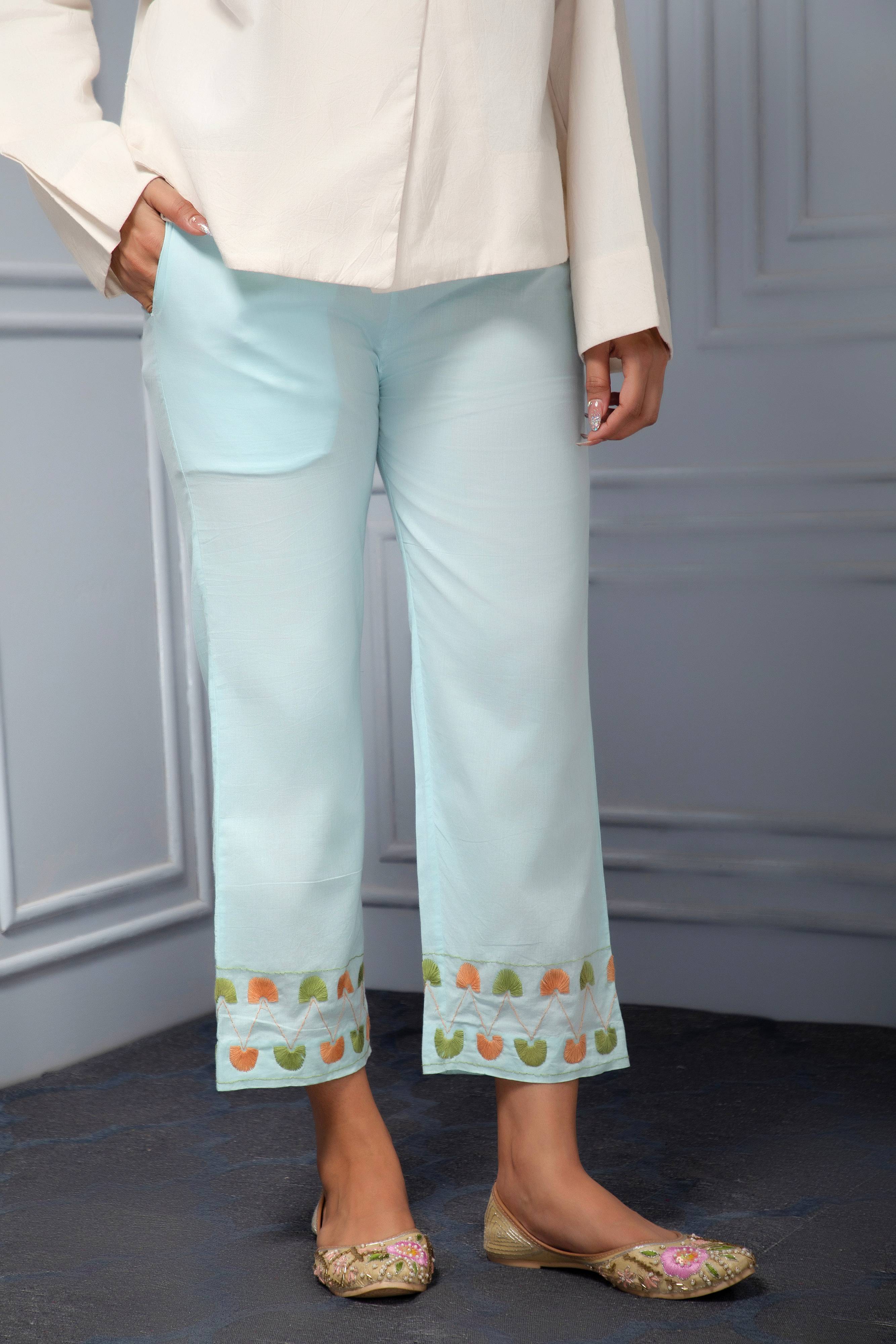 Hand Embroidered Pant