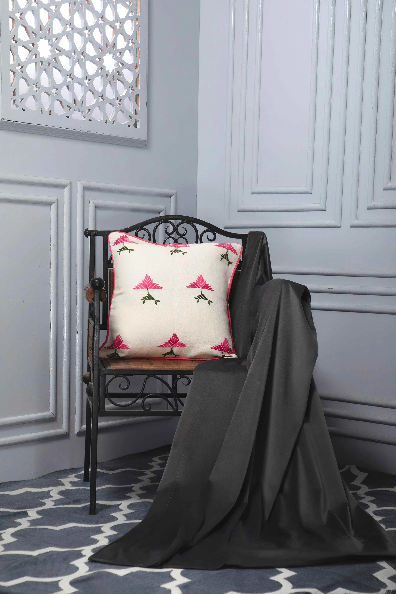 Hand Embroidered Cushions Cover