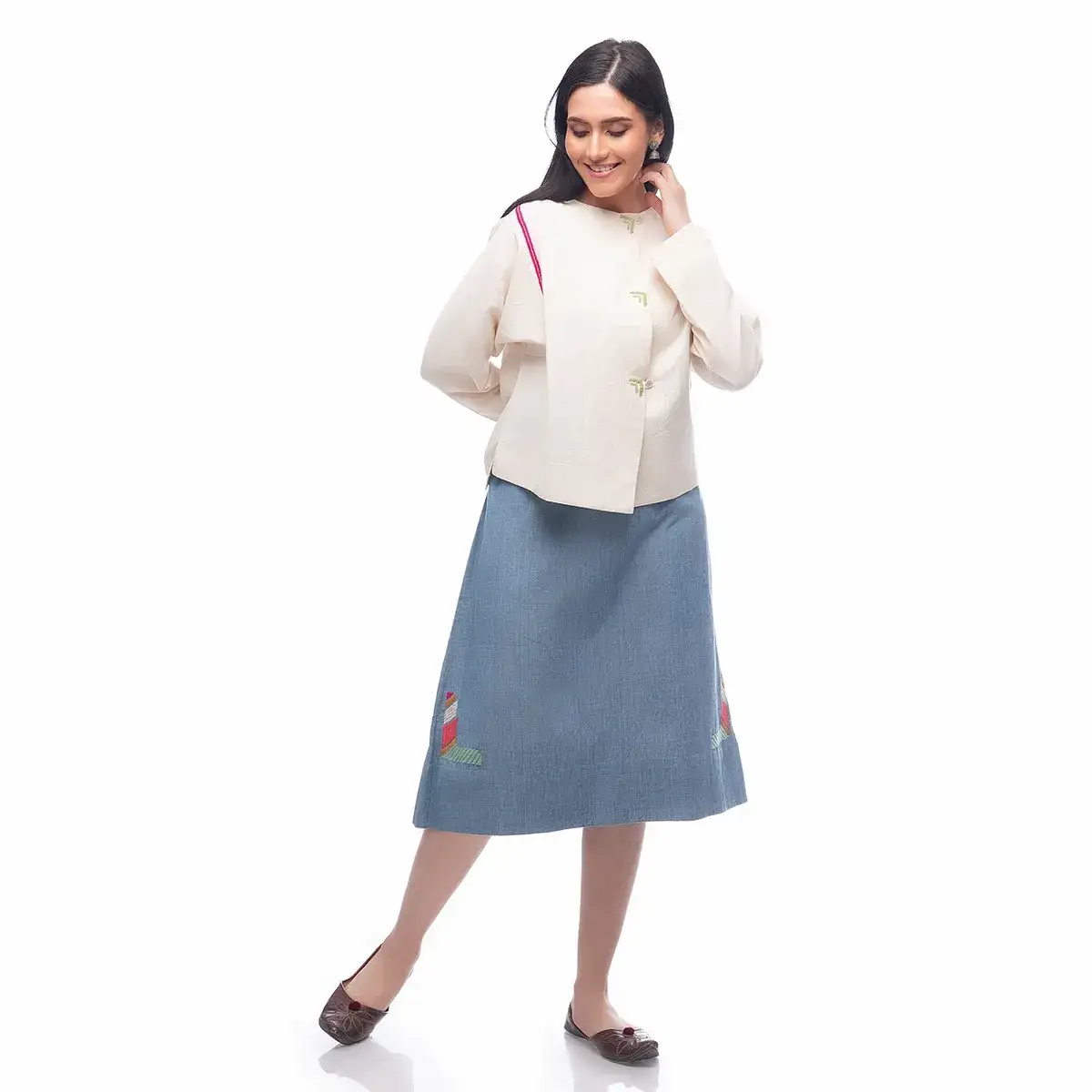 Hand Embroidered Skirt