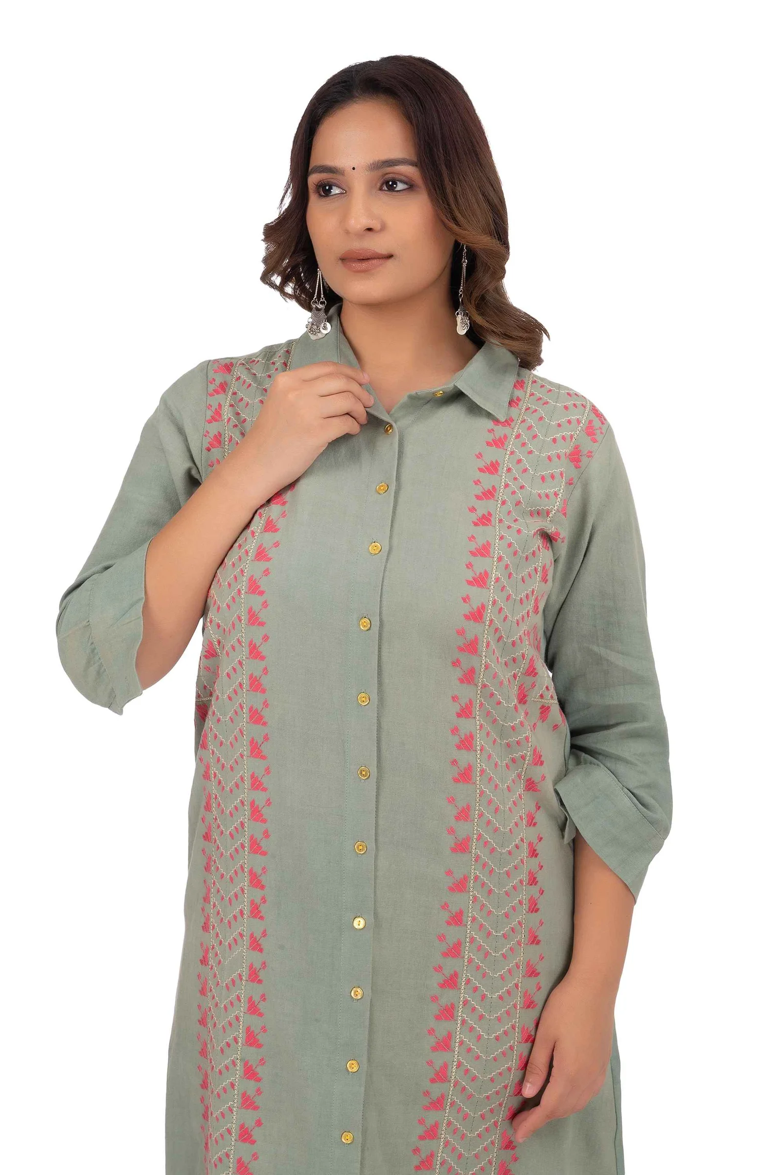 Hand Embroidery Spanish Gray