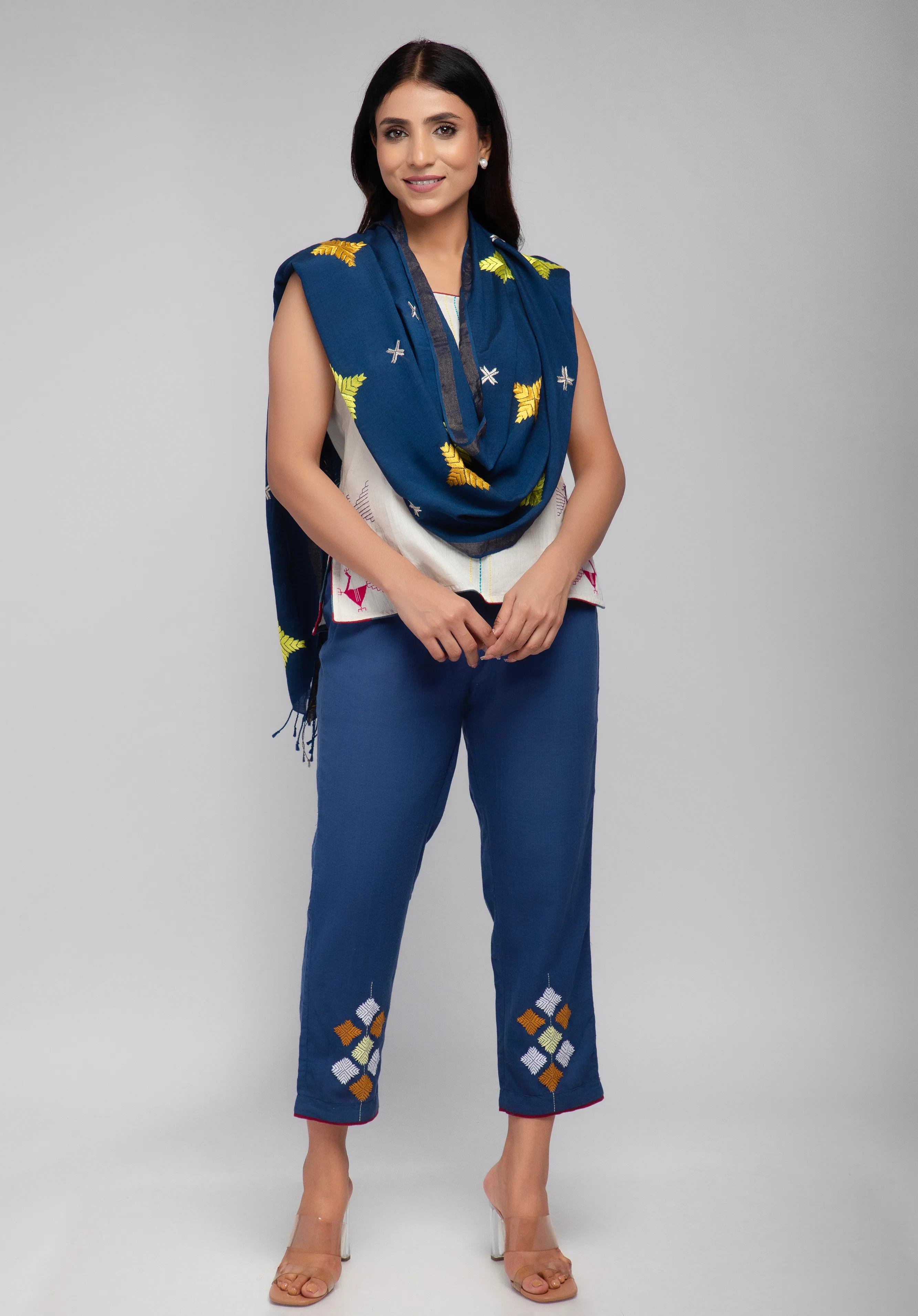 Hand Embroidery Stole